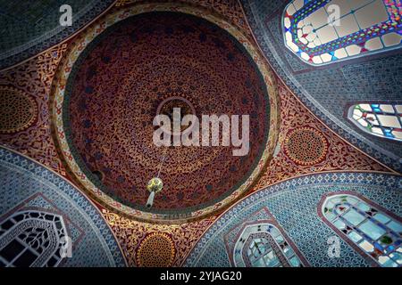 Détails intérieurs de luxe du palais du Harem dans le Musée Topkapi à Istanbul, Turquie Banque D'Images