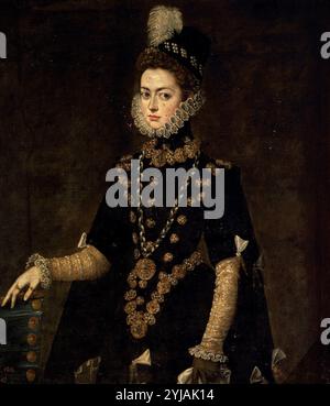 Juan Pantoja de la Cruz (attribution) / 'Infanta Catalina Micaela', CA. 1585, École espagnole, huile sur toile, 112 cm x 98 cm, P01040. MUSÉE : MUSEO DEL PRADO, MADRID, ESPAGNE. Banque D'Images