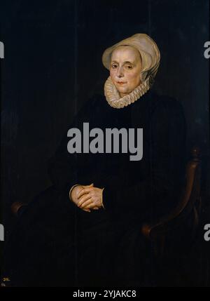 Anonyme (cercle de Pickenoy, Nicolaes Eliasz) / 'Dutch Lady', 1620-1630, École néerlandaise, huile sur panneau, 121 cm x 91 cm, P02106. MUSÉE : MUSEO DEL PRADO, MADRID, ESPAGNE. Auteur : NICOLAES ELIASZ. ) ANÓNIMO (CÍRCULO DE PICKENOY. Banque D'Images