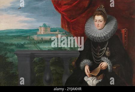 Pedro Pablo Rubens ; Jan Brueghel 'el Viejo' / 'The Infante Isabel Clara Eugenia', vers 1615, École flamande, huile sur toile, 113 cm x 175,8 cm, P01684. MUSÉE : MUSEO DEL PRADO, MADRID, ESPAGNE. Banque D'Images