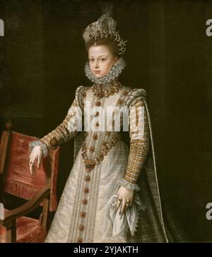 Alonso Sánchez Coello / 'The Infanta Isabel Clara Eugenia', 1579, École espagnole, huile sur toile, 116 cm x 102 cm, P01137. MUSÉE : MUSEO DEL PRADO, MADRID, ESPAGNE. Banque D'Images