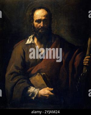 José de Ribera / 'Saint Simon', 1630-1635, École espagnole, huile sur toile, 107 cm x 91 cm, P01091. MUSÉE : MUSEO DEL PRADO, MADRID, ESPAGNE. Banque D'Images