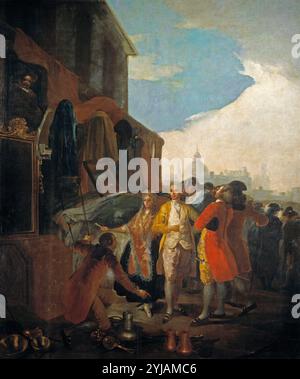 Francisco de Goya y Lucientes / 'la Foire de Madrid', 1779, École espagnole, huile sur toile, 258 cm x 218 cm, P00779. MUSÉE : MUSEO DEL PRADO, MADRID, ESPAGNE. Banque D'Images