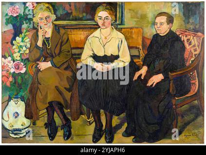 Suzanne Valadon, la famille Utter, portrait peint à l'huile sur toile, 1921 Banque D'Images