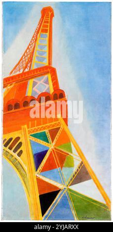 Robert Delaunay, la Tour Eiffel, (Tour Eiffel, Paris), peinture à l'huile sur toile, 1926 Banque D'Images