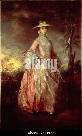 Portrait de Marie, Comtesse Howe, 1760, huile sur toile, 244 cm x 152 cm Musée : KENWOOD HOUSE, BERLIN, Royaume-Uni. Auteur : THOMAS GAINSBOROUGH. Banque D'Images