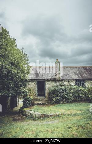 Chalet de mineurs édouardiens à Morwellham Quay dans le Devon. Banque D'Images