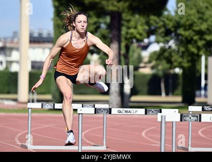 Belek, Turquie. 14 novembre 2024. Le belge Noor Vidts en action lors de la phase annuelle de Team Belgium (13-20/11), à Belek, Turquie, jeudi 14 novembre 2024, BELGA PHOTO ERIC LALMAND crédit : Belga News Agency/Alamy Live News Banque D'Images