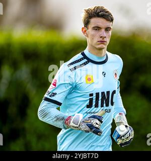 ZUNDERT, pays-Bas. 14 novembre 2024. Football, Midglas Traingcentre, Néerlandais eredivisie, saison 2024/2025, pendant le match NAC - Excelsior (frendly), le gardien de but de l'Excelsior Rotterdam Tijmen Holla crédit : Pro Shots/Alamy Live News Banque D'Images