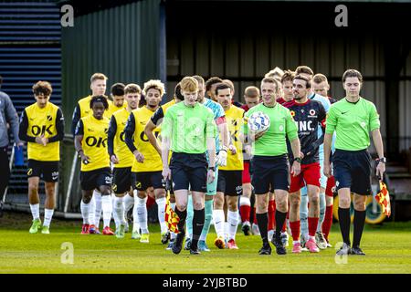 ZUNDERT, pays-Bas. 14 novembre 2024. Football, Midglas Traingcentre, Dutch eredivisie, saison 2024/2025, pendant le match NAC - Excelsior (frendly), crédit : Pro Shots/Alamy Live News Banque D'Images