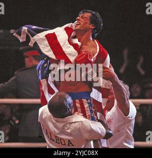 ROCKY IV 1985 film MGM avec Sylvester Stallone Banque D'Images