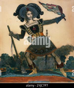 Charles Edward Horn dans le rôle de Caspar dans Der Freischutz de Weber. Musée : Victoria & Albert Museum, LONDRES, Royaume-Uni. CARL MARIA VON WEBER. Banque D'Images