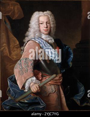 FAMILLE ROYALE ESPAGNOLE. Portrait de Ferdinand VI, Prince des Asturies. MUSÉE : MUSEO NAVAL, MADRID, ESPAGNE. Auteur : Gian Antonio Pellegrini. Banque D'Images