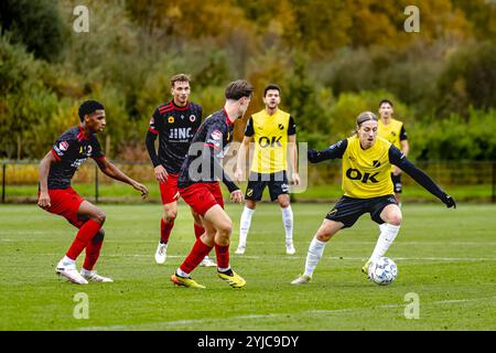 ZUNDERT, pays-Bas. 14 novembre 2024. Football, Midglas Traingcentre, Néerlandais eredivisie, saison 2024/2025, pendant le match NAC - Excelsior (frendly), NAC Breda transitaire Elias Mar Omarsson crédit : Pro Shots/Alamy Live News Banque D'Images