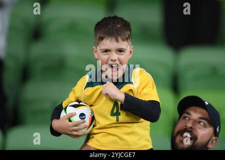 MELBOURNE, AUSTRALIE. 14 novembre 2024. Groupe C Australie vs Arabie Saoudite qualifications de la Coupe du monde AFC 3ème tour au stade rectangulaire de Melbourne à AAMI Park le 14 novembre 2024. Crédit : Karl Phillipson/Alamy Live News Banque D'Images