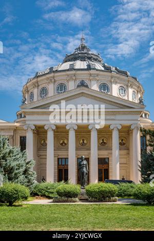 Athenaeum roumain, Bucarest, Roumanie Banque D'Images