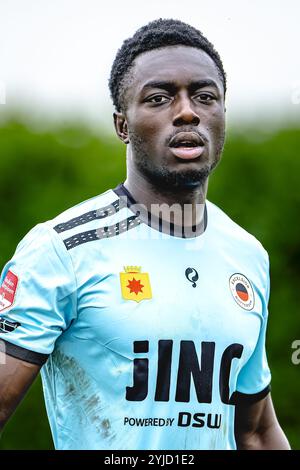 ZUNDERT, pays-Bas. 14 novembre 2024. Football, Midglas Traingcentre, Néerlandais eredivisie, saison 2024/2025, pendant le match NAC - Excelsior (frendly), le gardien de but de l'Excelsior Rotterdam Edwin Danquah crédit : Pro Shots/Alamy Live News Banque D'Images