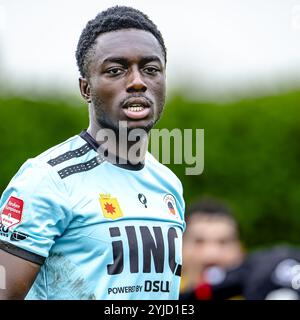 ZUNDERT, pays-Bas. 14 novembre 2024. Football, Midglas Traingcentre, Néerlandais eredivisie, saison 2024/2025, pendant le match NAC - Excelsior (frendly), le gardien de but de l'Excelsior Rotterdam Edwin Danquah crédit : Pro Shots/Alamy Live News Banque D'Images