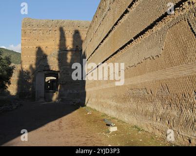 Le mur de Pécile, ombre Banque D'Images