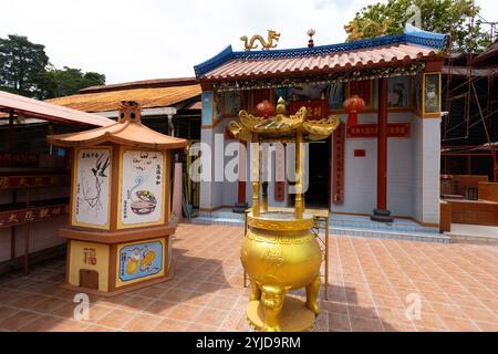 Temple chinois Kun Yam détails du temple à Sandakan Sabah Malaisie Banque D'Images