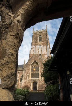 L'église St George, Dunster, Somerset. Banque D'Images