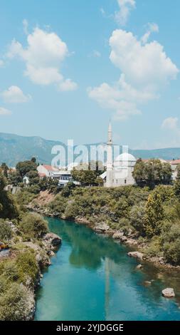 Stari Most (pont de Mostar) Croatie Banque D'Images