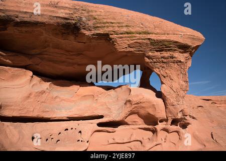 Le Piano Rock dans la vallée de feu, le plus ancien et le plus grand parc d'État du Nevada et a été ouvert en 1935., Der Piano Felsen im Valley of Fire, dem ält Banque D'Images