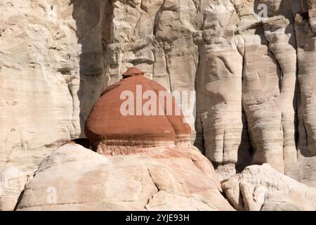 Sidestep Canyon est situé dans la zone de White Sands du Grand Staircase - Escalante National Monument dans l'Utah, États-Unis., Der Sidestep Canyon liegt im Wh Banque D'Images