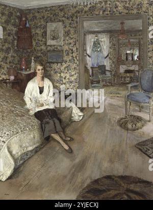 La comtesse Marie-Blanche de Polignac. Musée : Musée d'Orsay, Paris. Auteur : EDOUARD VUILLARD. Banque D'Images