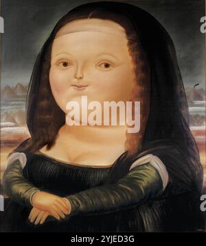 Mona Lisa à l'âge de 12 ans. Musée : Museo Botero, Bogota. Auteur : FERNANDO BOTERO. Copyright : cette œuvre n'est pas dans le domaine public. Il est de votre responsabilité d'obtenir toutes les autorisations de tiers nécessaires auprès du gestionnaire de droits d'auteur dans votre pays avant la publication. Banque D'Images