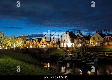 Greetsiel est un district de la municipalité de Krummhörn dans le district d'Aurich en basse-Saxe, Allemagne., Greetsiel ist ein Ortsteil der Gemeinde Kru Banque D'Images