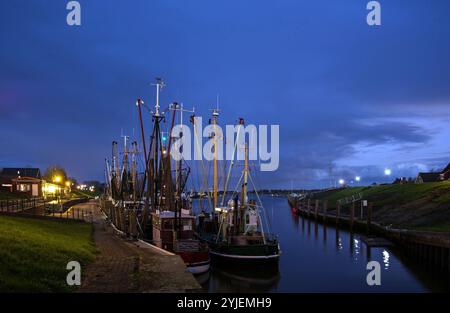 Greetsiel est un district de la municipalité de Krummhörn dans le district d'Aurich en basse-Saxe, Allemagne., Greetsiel ist ein Ortsteil der Gemeinde Kru Banque D'Images