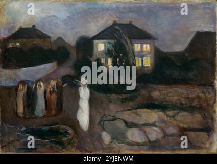 La tempête. Musée : © Museum of Modern Art, New York. Auteur : EDVARD MUNCH. Banque D'Images