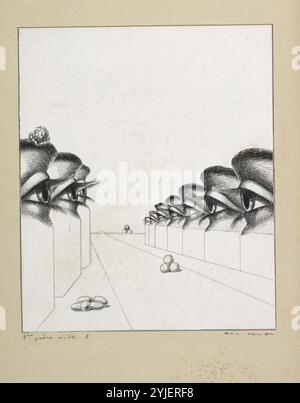 Extrait du roman graphique une semaine de bonté. Musée : Daniel Filipacchi, Fondation Isidore Ducasse, New York. Auteur : MAX ERNST. Copyright : cette œuvre n'est pas dans le domaine public. Il est de votre responsabilité d'obtenir toutes les autorisations de tiers nécessaires auprès du gestionnaire de droits d'auteur dans votre pays avant la publication. Banque D'Images