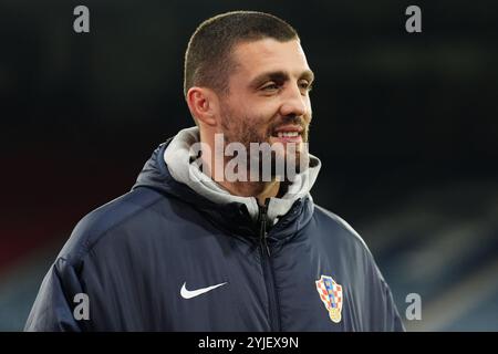 Le croate Mateo Kovacic après une conférence de presse à Hampden Park, Glasgow. Date de la photo : jeudi 14 novembre 2024. Banque D'Images