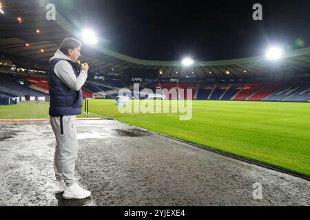 Le manager croate Zlatko Dalic à Hampden Park, Glasgow. Date de la photo : jeudi 14 novembre 2024. Banque D'Images