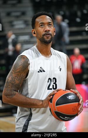 Villeurbanne, France. 14 novembre 2024. David Lighty de LDLC Asvel lors du match de basket-ball de Turkish Airlines EuroLeague entre LDLC ASVEL et Crvena zvezda Meridianbet le 14 novembre 2024 à Astroballe à Villeurbanne, France - photo Cyril lestage/DPPI crédit : DPPI Media/Alamy Live News Banque D'Images