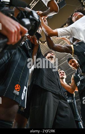 Villeurbanne, France. 14 novembre 2024. LDLC Asvel lors du match de basket-ball de Turkish Airlines EuroLeague entre LDLC ASVEL et Crvena zvezda Meridianbet le 14 novembre 2024 à Astroballe à Villeurbanne, France - photo Cyril lestage/DPPI crédit : DPPI Media/Alamy Live News Banque D'Images