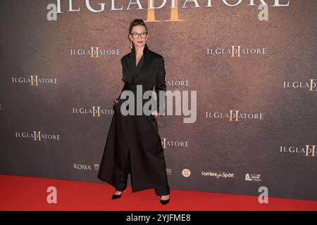 Rome, Italie. 14 novembre 2024. Milena Mancini assiste au tapis rouge de la première italienne du film 'il Gladiatore II' à l'Auditorium Parco della Musica. Crédit : SOPA images Limited/Alamy Live News Banque D'Images