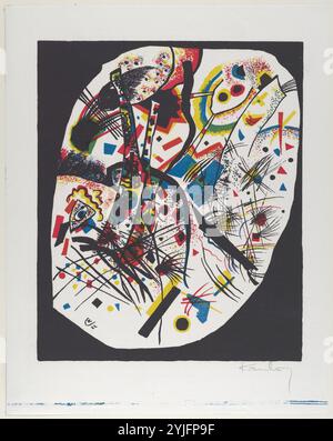 Kleine Welten III (petits mondes III). Artiste : Vasily Kandinsky (français (né en Russie), Moscou 1866-1944 Neuilly-sur-Seine). Dimensions : plaque : 10 15/16 × 9 1/16 po. (27,8 × 23 cm) feuille : 14 1/16 po. × 11 po (35,7 × 28 cm). Série/Portfolio : Kleine Welten. Date : 1922. Musée : Metropolitan Museum of Art, New York, États-Unis. Auteur : WASSILY KANDINSKY. Banque D'Images