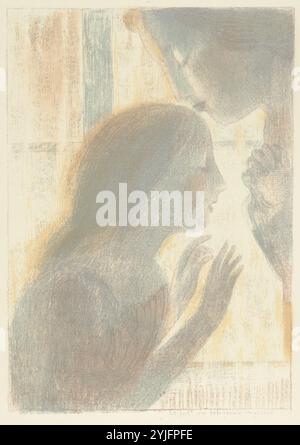 Ce fut un religieux mystère, à partir de l'album Amours. Artiste : Maurice Denis (français, Granville 1870-1943 Saint-Germain-en-Laye). Fiche technique : Dimensions : 21 x 16 1/4 à 5/16. (54 x 41,5 cm). Éditeur : Édité par Ambroise Vollard (Français, 1866-1939). Date : 1899. Musée : Metropolitan Museum of Art, New York, USA. Banque D'Images