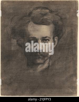 Self-Portrait. En date du : 1896. Fiche technique : Dimensions : 28,1 × 22,7 cm (11 1/16 × 8 15/16 in.). Médium : Fusain sur papier vélin. Musée : National Gallery of Art, Washington DC. Auteur : Jerome Myers. Banque D'Images