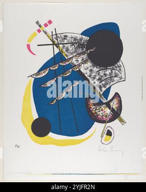 Kleine Welten II (petits mondes II). Artiste : Vasily Kandinsky (français (né en Russie), Moscou 1866-1944 Neuilly-sur-Seine). Dimensions : plaque : 10 × 8 5/16 po. (25,4 × 21,1 cm) feuille : 14 × 11 po. (35,5 × 28 cm). Série/Portfolio : Kleine Welten. Date : 1922. Musée : Metropolitan Museum of Art, New York, États-Unis. Auteur : WASSILY KANDINSKY. Banque D'Images