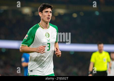 Dublin, République d'Irlande. 15 novembre 2024. Callum O'Dowda d'Irlande lors du match de l'UEFA Nations League, League B, Group B2 entre la République d'Irlande et la Finlande au Aviva Stadium à Dublin, République d'Irlande, le 14 novembre 2024 (photo par Andrew Surma/ Credit : Sipa USA/Alamy Live News Banque D'Images