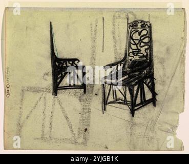 Conception d'un président. Rapporteur pour avis : Carel Adolph Lion Cachet. Dating : 1874 - 1945. Dimensions : H 205 mm × W 257 mm. Musée : Rijksmuseum, Amsterdam. Banque D'Images