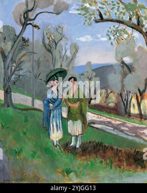 Henri Matisse (le Cateau-Cambrésis, 1869-Nice, 1954). Conversation sous les oliviers (1921). Huile sur toile. 100 x 82 cm. Musée : Musée national Musée Thyssen-Bornemisza, Madrid. Banque D'Images