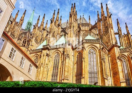 Église Saint Vitus, Ventseslaus et Adalbert en salon Ville basse de Prague (Mala Strana). République tchèque. Banque D'Images