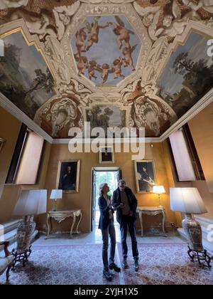 **PAS DE WEB ET DE JOURNAUX UNIQUEMENT POUR L'ITALIE** ROME Casino dell'Aurora Banque D'Images