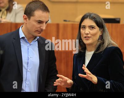 Madrid, le 24 octobre 2024. Session plénière ordinaire de l'Assemblée de Madrid. Photo : Jaime García. Archdc. Crédit : album / Archivo ABC / Jaime García,Jaime García,Jaime García Banque D'Images