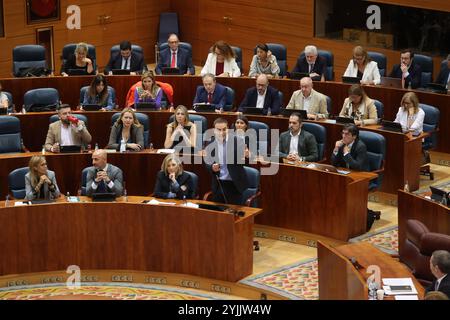 Madrid, le 24 octobre 2024. Session plénière ordinaire de l'Assemblée de Madrid. Photo : Jaime García. Archdc. Crédit : album / Archivo ABC / Jaime García Banque D'Images